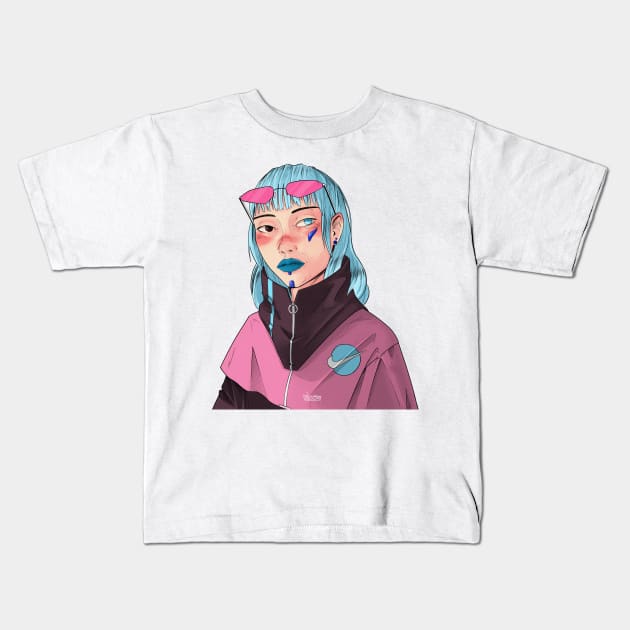 Cybergirl Kids T-Shirt by Demok XDM